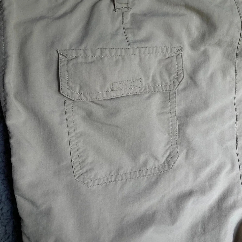 VTG The North Face Technical Hiking Khaki Nylon Cargo Pant Mens XL 38 38x29 $115